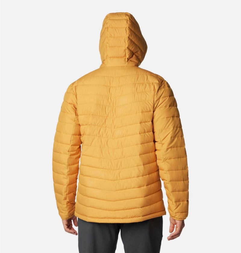 Columbia Slope Edge Hooded Insulated Men's Puffer Jacket Yellow | UBJSWG-982