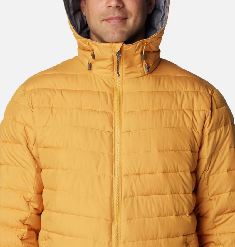 Columbia Slope Edge Hooded Insulated Men's Puffer Jacket Yellow | UBJSWG-982