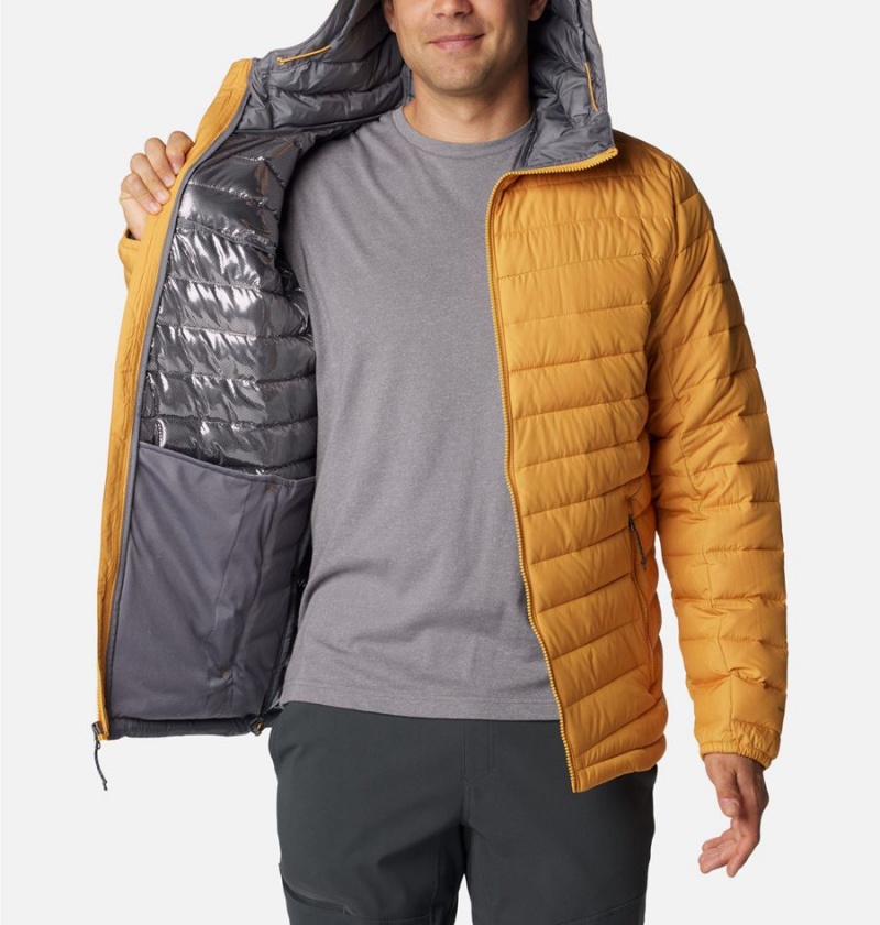 Columbia Slope Edge Hooded Insulated Men's Puffer Jacket Yellow | UBJSWG-982