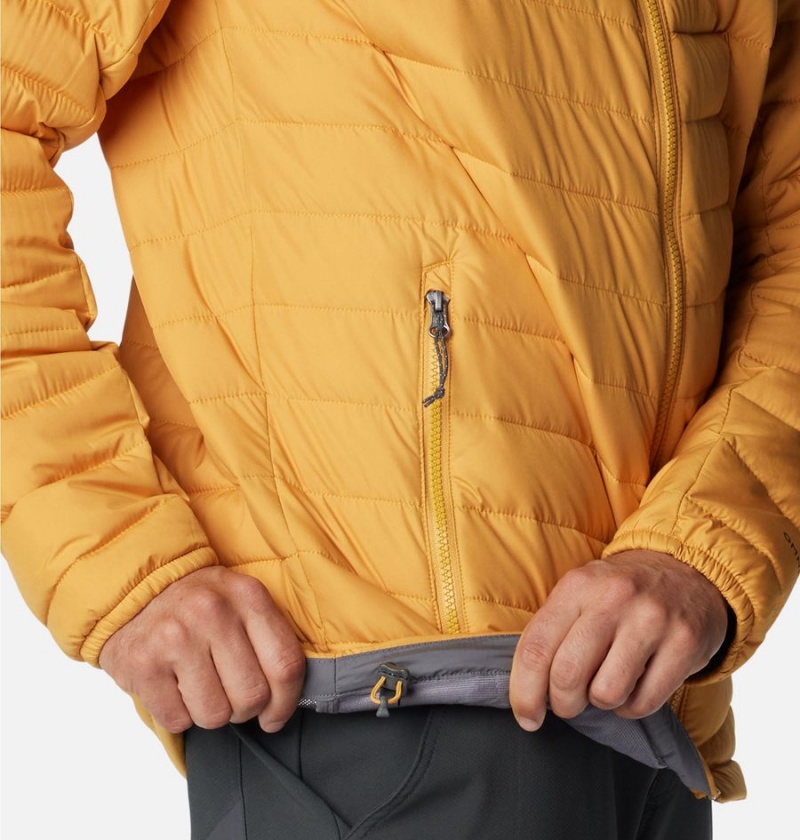Columbia Slope Edge Hooded Insulated Men's Puffer Jacket Yellow | UBJSWG-982