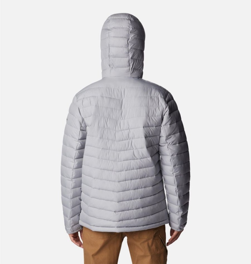 Columbia Slope Edge Hooded Insulated Men's Puffer Jacket Grey | EUADKM-621