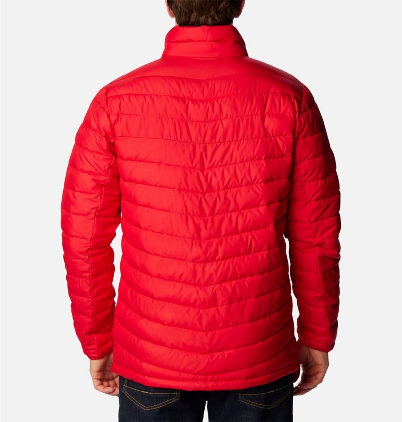 Columbia Slope Edge Insulated Men's Puffer Jacket Red | TLRPVY-938
