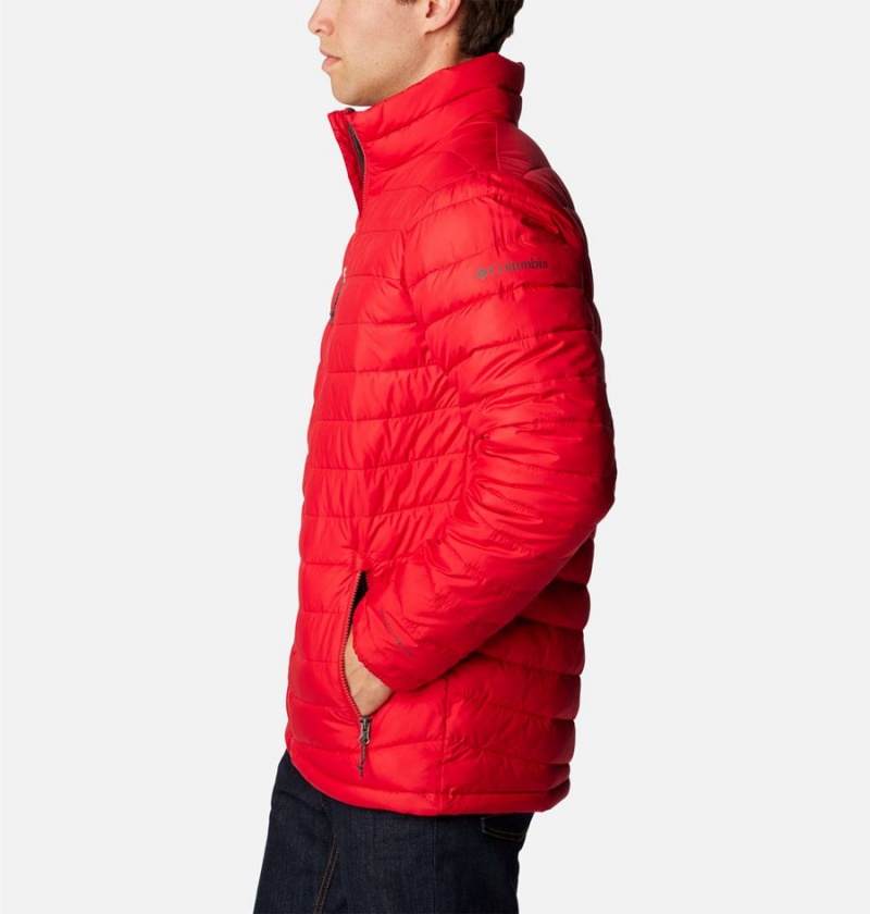 Columbia Slope Edge Insulated Men's Puffer Jacket Red | TLRPVY-938