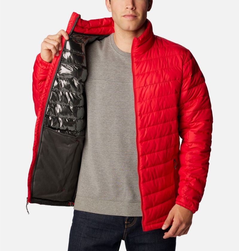 Columbia Slope Edge Insulated Men's Puffer Jacket Red | TLRPVY-938