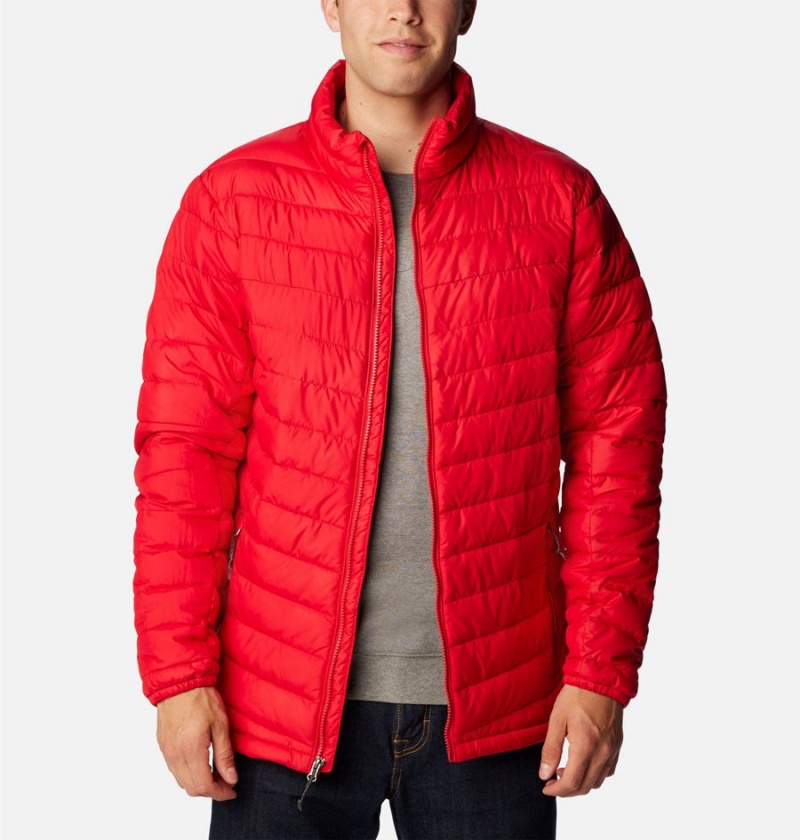 Columbia Slope Edge Insulated Men's Puffer Jacket Red | TLRPVY-938