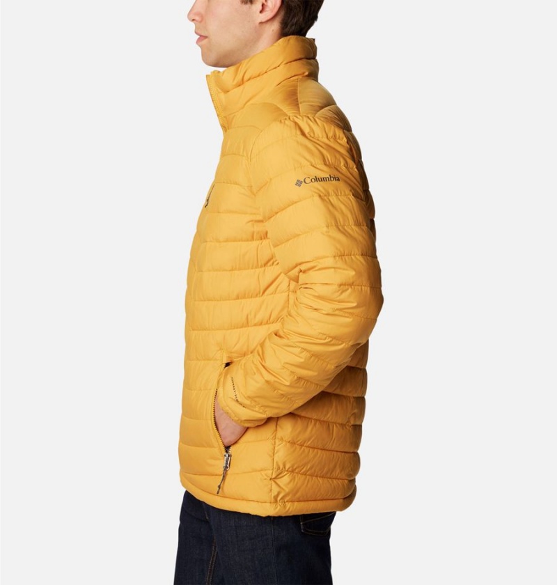 Columbia Slope Edge Insulated Men's Puffer Jacket Yellow | WEAGVQ-380