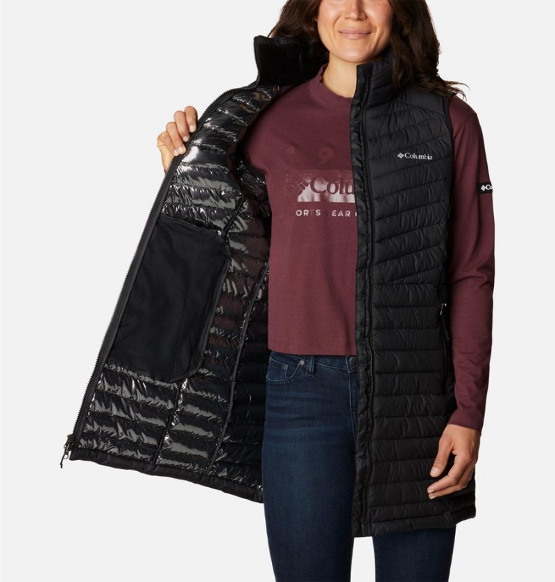 Columbia Slope Edge Long Women's Vest Black | RHWGIS-174