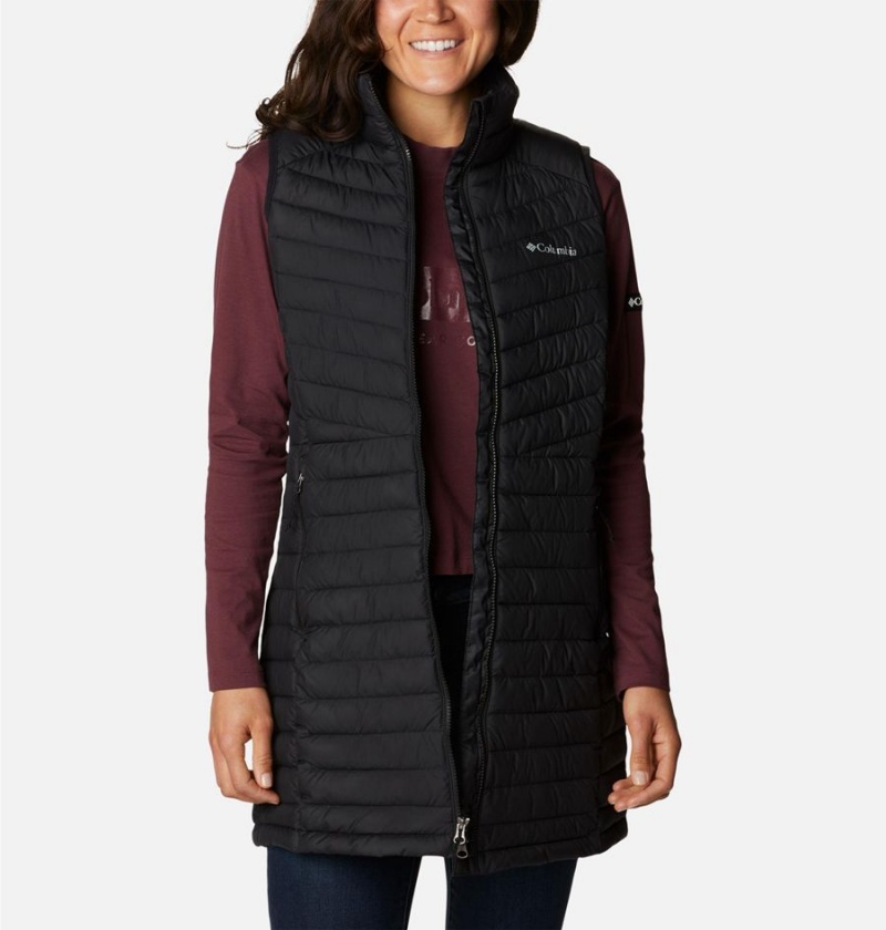 Columbia Slope Edge Long Women's Vest Black | RHWGIS-174