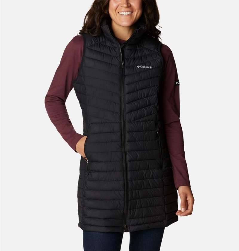 Columbia Slope Edge Long Women\'s Vest Black | RHWGIS-174