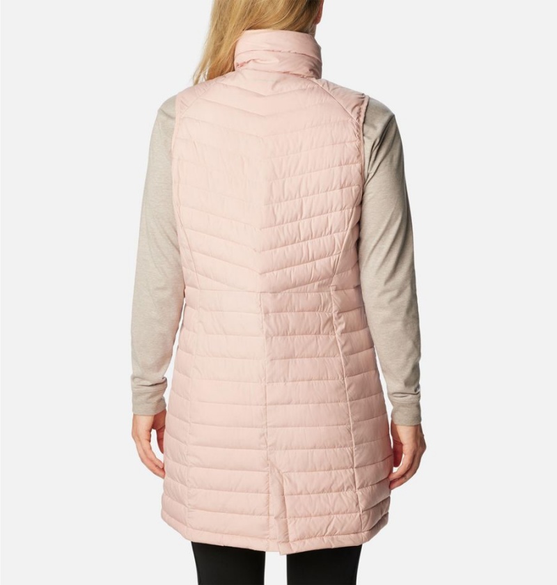 Columbia Slope Edge Long Women's Vest Pink | JSKDYV-214