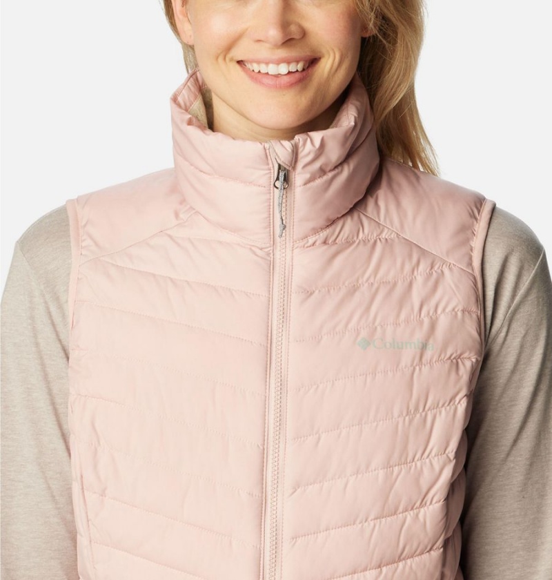 Columbia Slope Edge Long Women's Vest Pink | JSKDYV-214