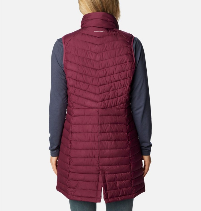 Columbia Slope Edge Long Women's Vest Red | ODLKJW-751