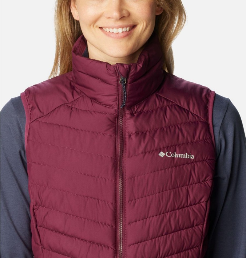 Columbia Slope Edge Long Women's Vest Red | ODLKJW-751