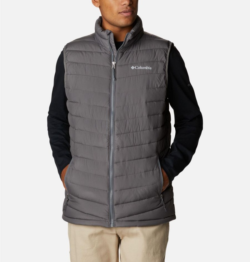 Columbia Slope Edge Men\'s Vest Grey | KXJHEQ-214