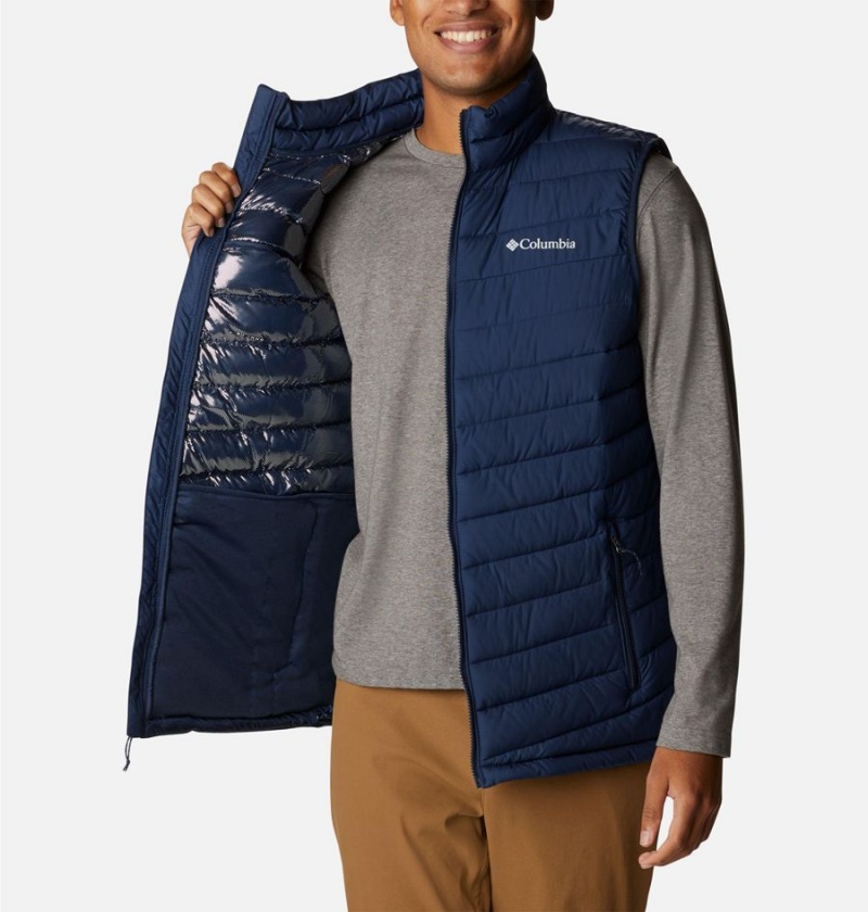 Columbia Slope Edge Men's Vest Navy | XVZQHI-671