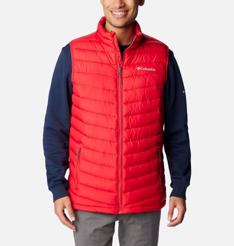 Columbia Slope Edge Men\'s Vest Red | GRKBZD-127