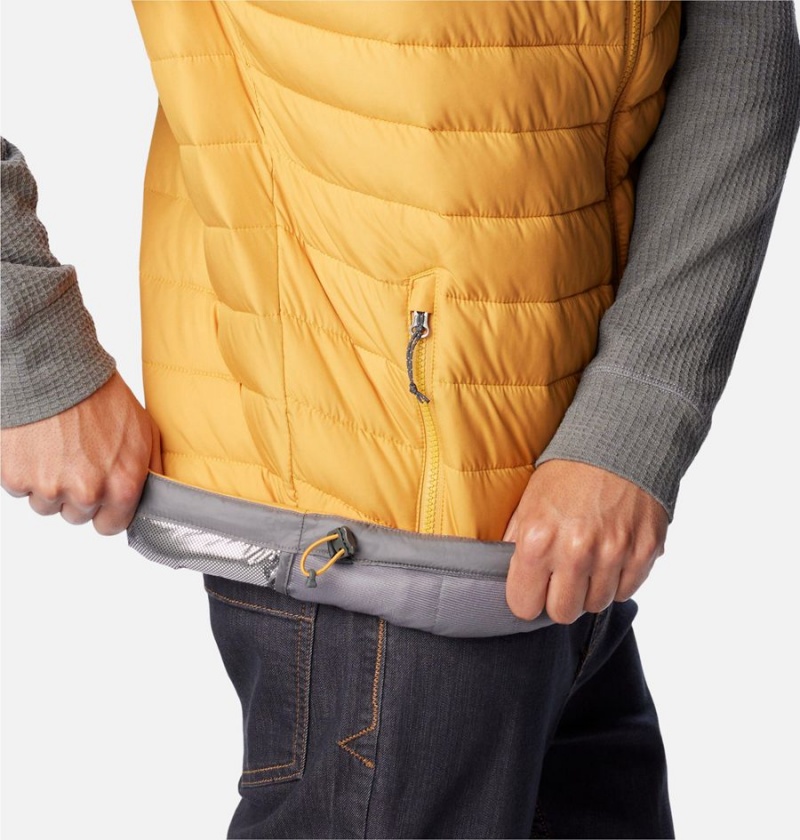 Columbia Slope Edge Men's Vest Yellow | GNSKVX-327