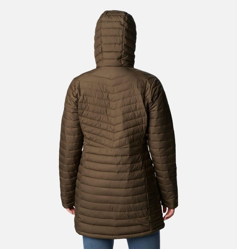 Columbia Slope Edge Mid Women's Coats Olive | CZVJNH-942