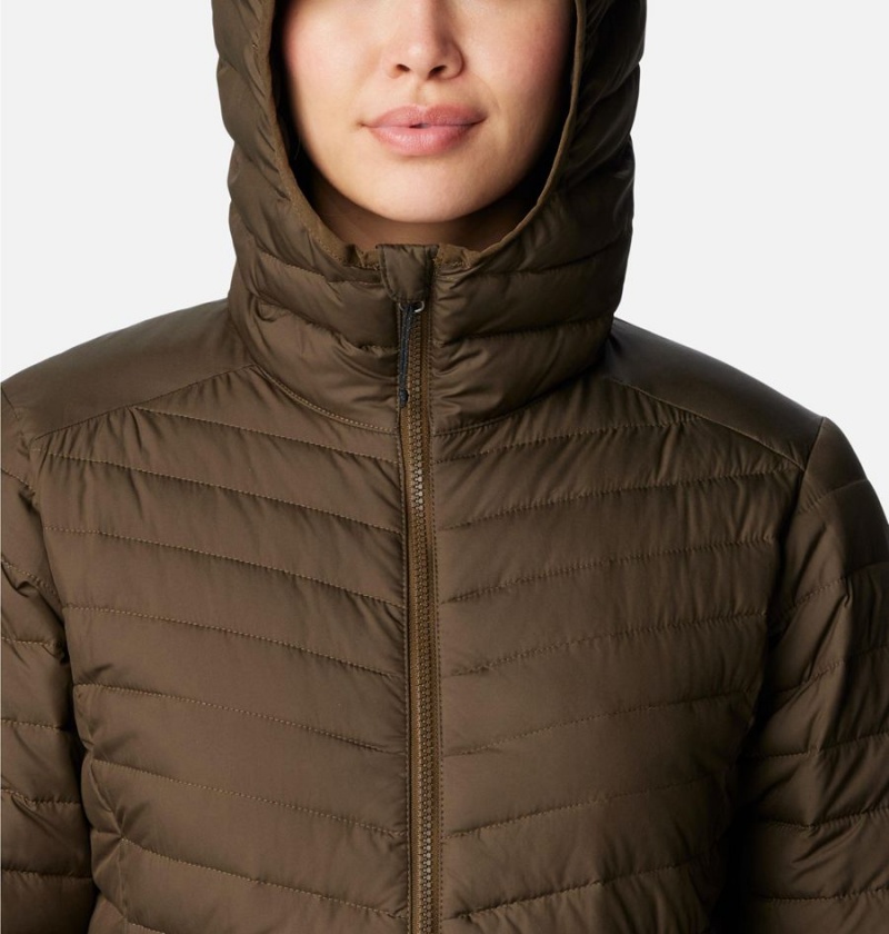 Columbia Slope Edge Mid Women's Coats Olive | CZVJNH-942