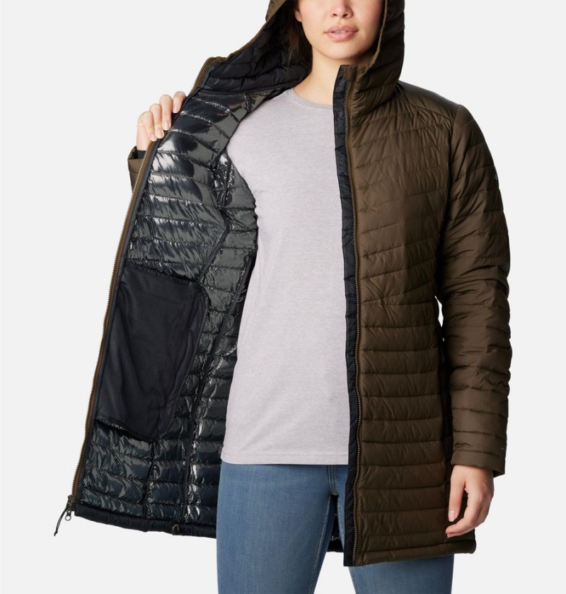 Columbia Slope Edge Mid Women's Coats Olive | CZVJNH-942