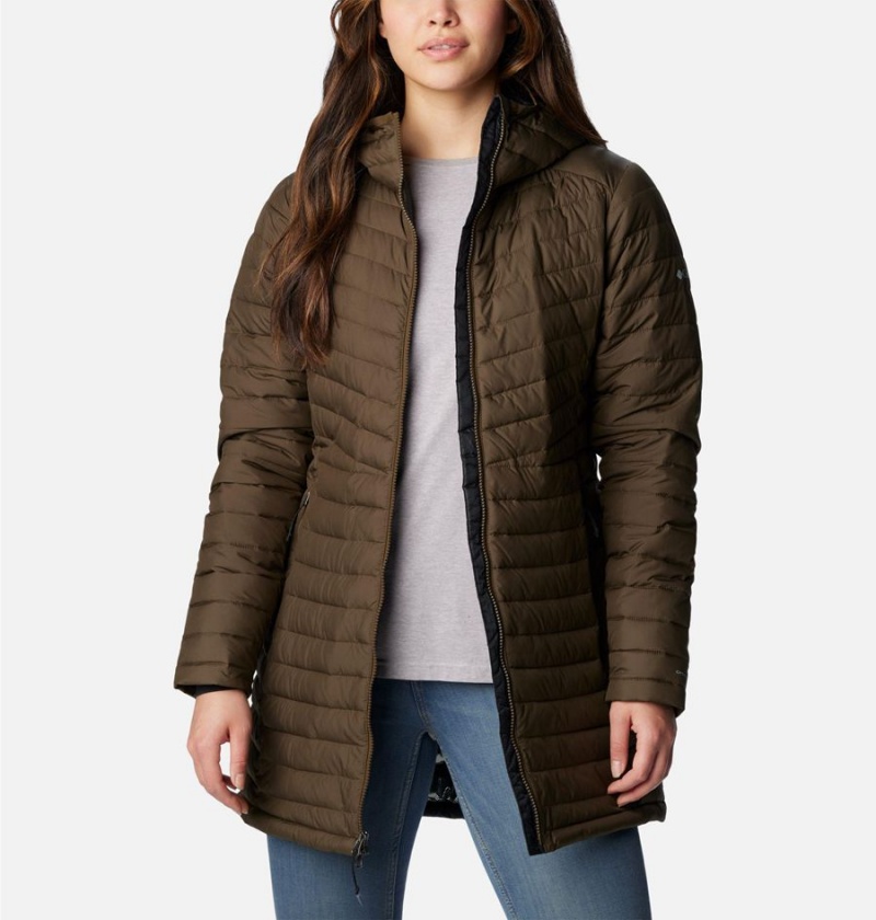 Columbia Slope Edge Mid Women's Coats Olive | CZVJNH-942