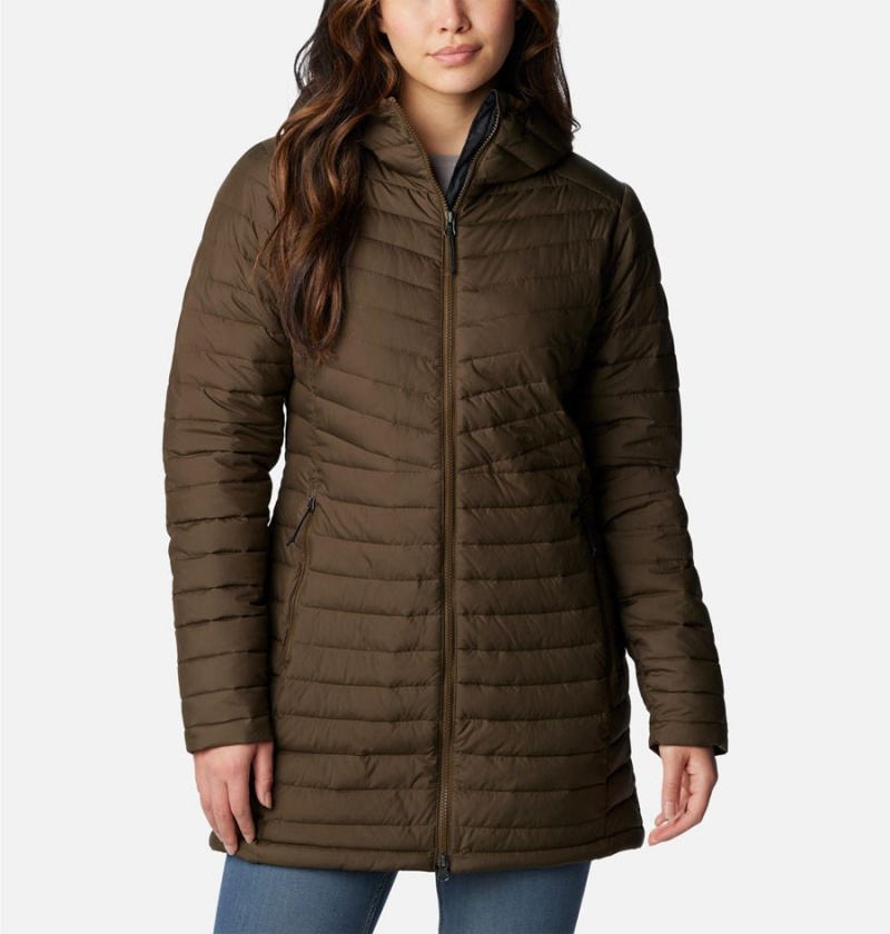 Columbia Slope Edge Mid Women\'s Coats Olive | CZVJNH-942