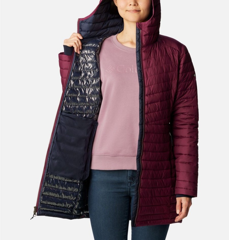 Columbia Slope Edge Mid Women's Coats Purple | JSLBZT-910