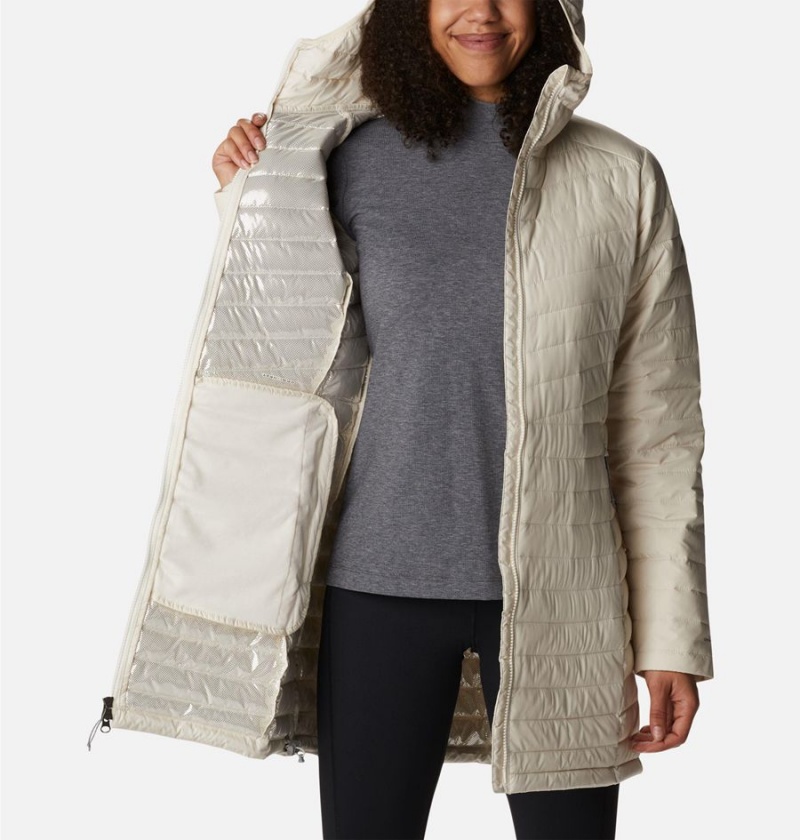 Columbia Slope Edge Mid Women's Coats White | UHONKV-854