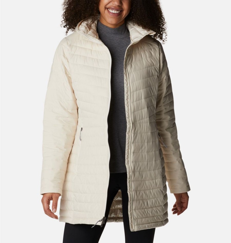 Columbia Slope Edge Mid Women's Coats White | UHONKV-854