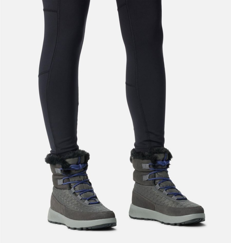 Columbia Slopeside Peak Luxe Women's Boots Black | BQPVLT-064