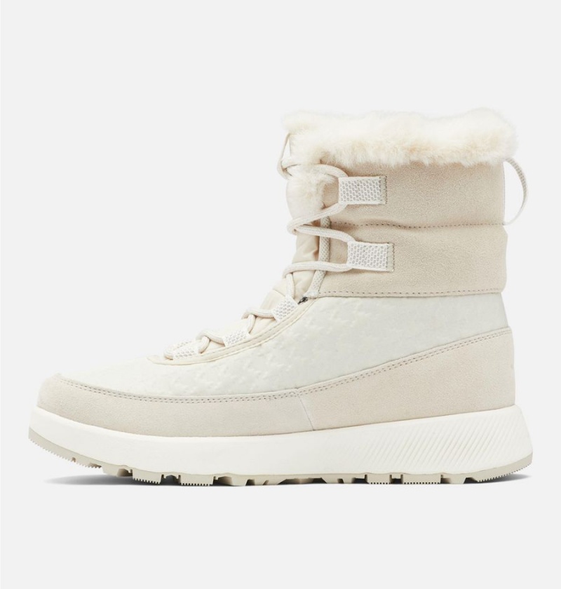 Columbia Slopeside Peak Luxe Women's Boots White | RKZXSH-074