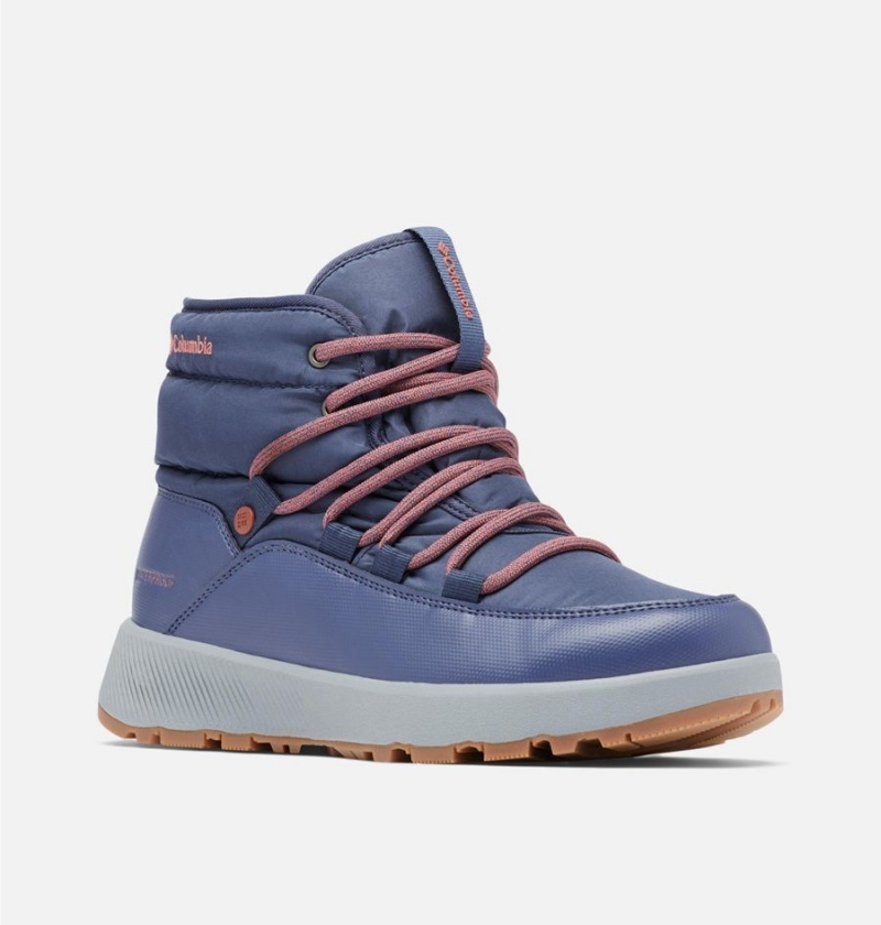 Columbia Slopeside Village Omni Heat Mid Women's Boots Navy | EAVZGR-471