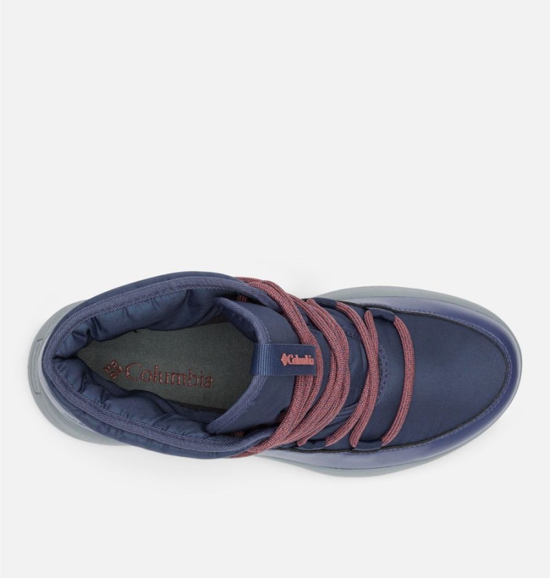 Columbia Slopeside Village Omni Heat Mid Women's Boots Navy | EAVZGR-471