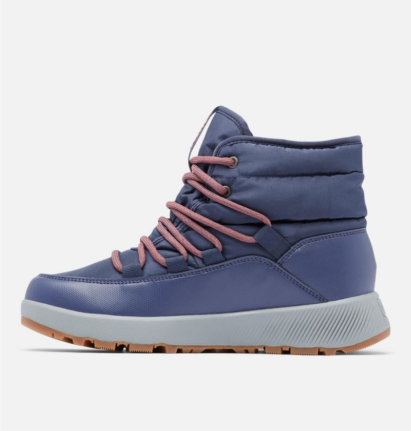 Columbia Slopeside Village Omni Heat Mid Women's Boots Navy | EAVZGR-471