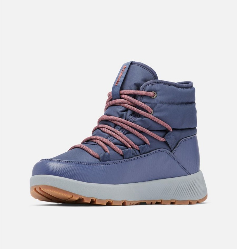 Columbia Slopeside Village Omni Heat Mid Women's Boots Navy | EAVZGR-471