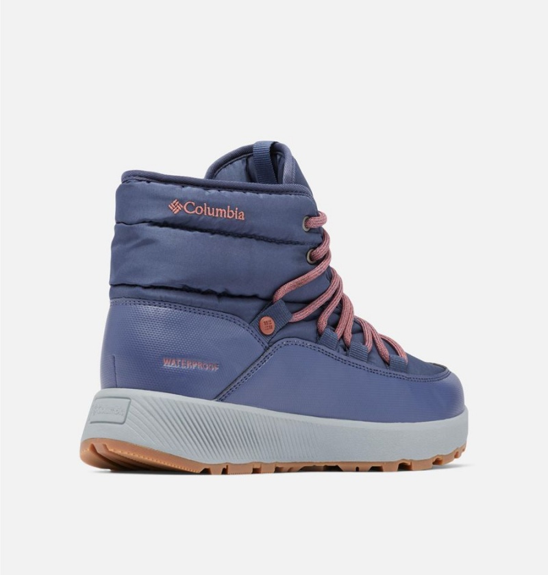 Columbia Slopeside Village Omni Heat Mid Women's Boots Navy | EAVZGR-471