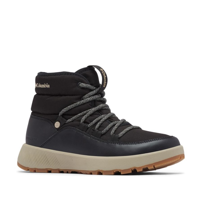 Columbia Slopeside Village Omni Heat Mid Women's Boots Black | OBHJDS-345