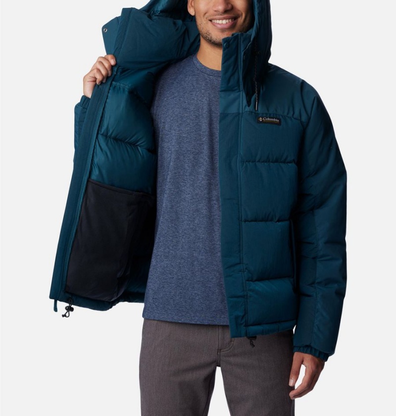 Columbia Snowqualmie Insulated Men's Puffer Jacket Navy | VIQPFS-532