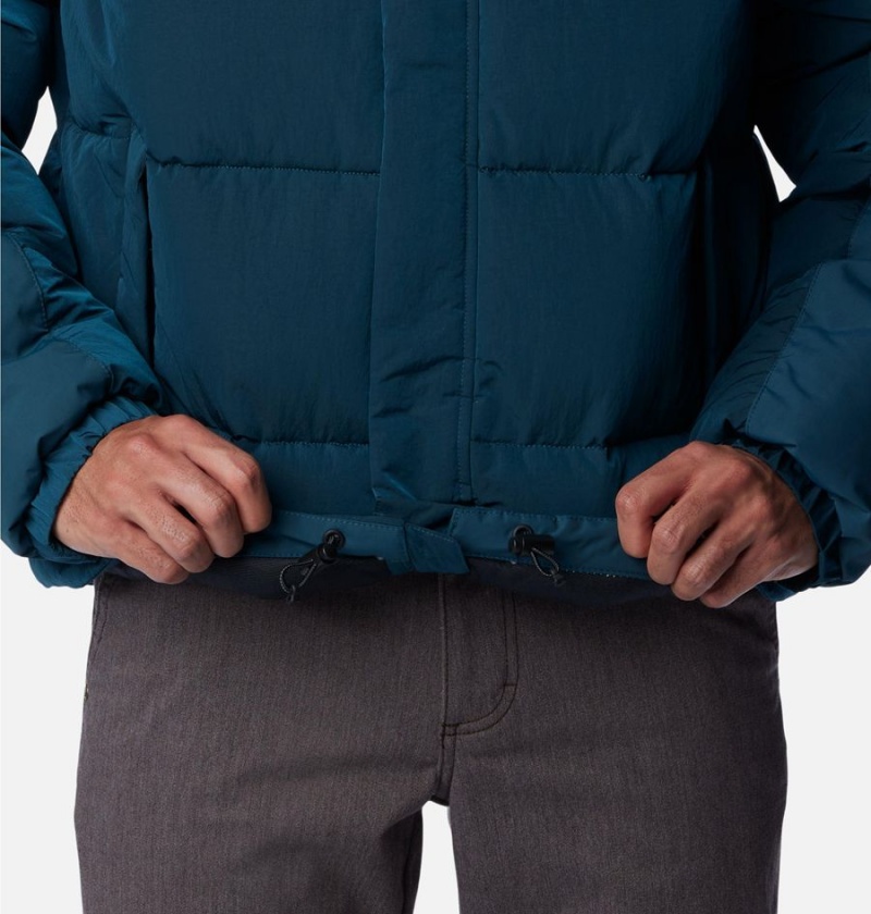 Columbia Snowqualmie Insulated Men's Puffer Jacket Navy | VIQPFS-532