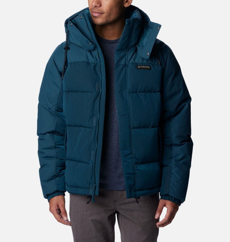 Columbia Snowqualmie Insulated Men's Puffer Jacket Navy | VIQPFS-532
