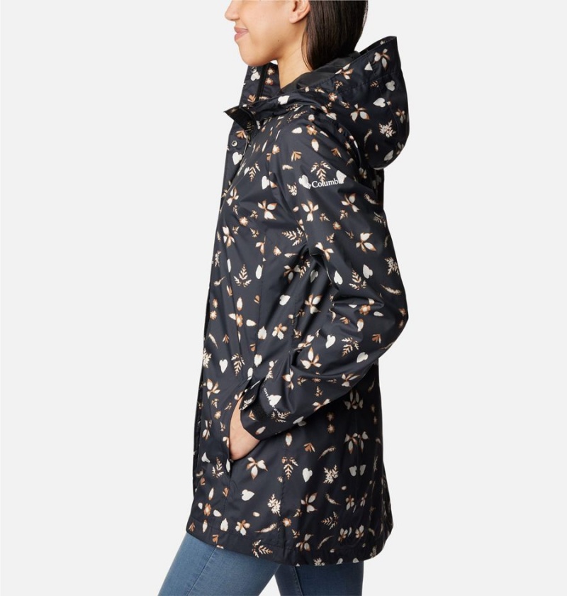 Columbia Splash A Little II Women's Rain Jacket Black | ELPHVJ-093