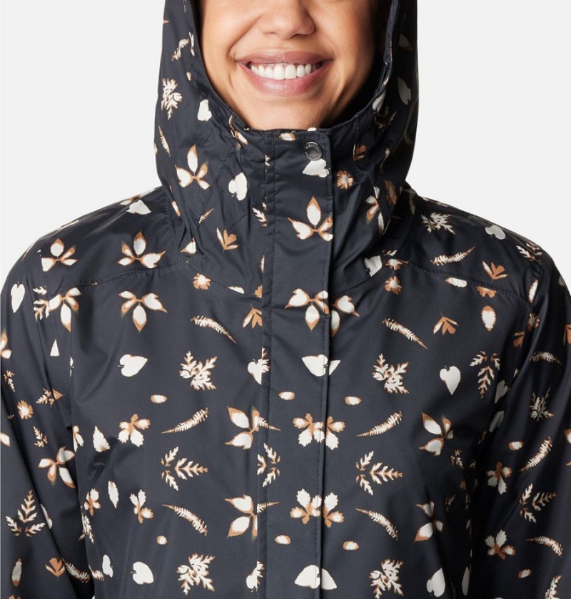 Columbia Splash A Little II Women's Rain Jacket Black | ELPHVJ-093