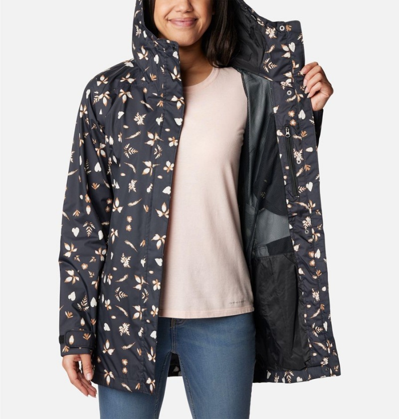 Columbia Splash A Little II Women's Rain Jacket Black | ELPHVJ-093