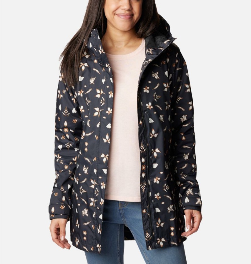 Columbia Splash A Little II Women's Rain Jacket Black | ELPHVJ-093