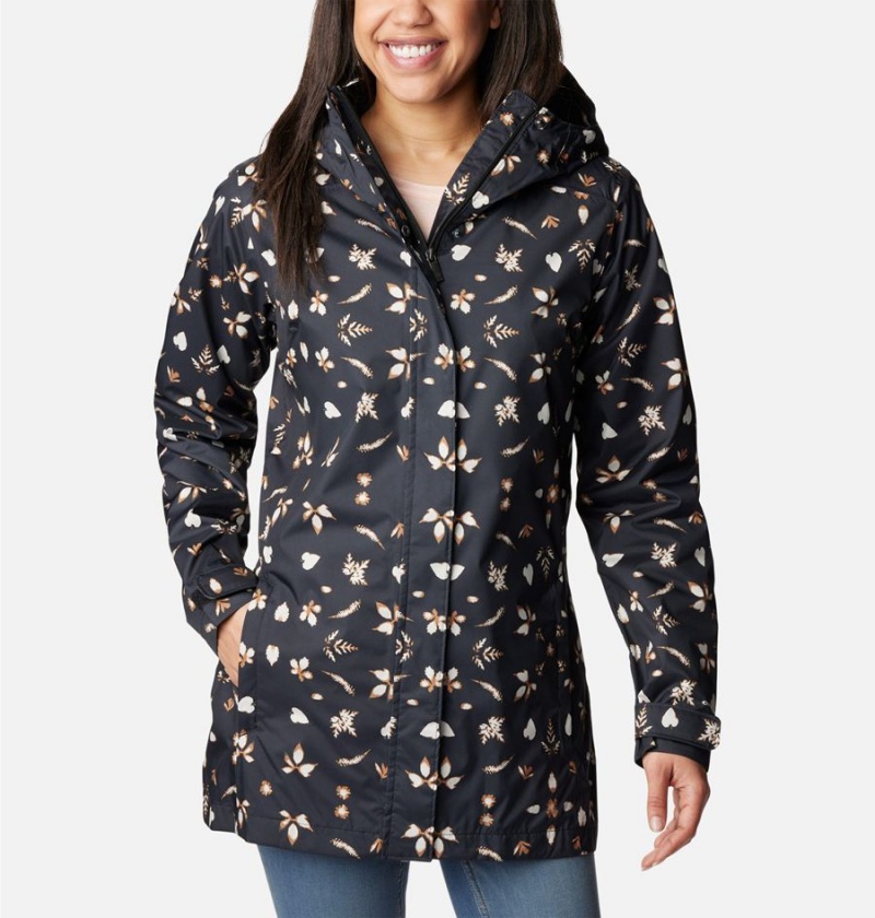 Columbia Splash A Little II Women\'s Rain Jacket Black | ELPHVJ-093