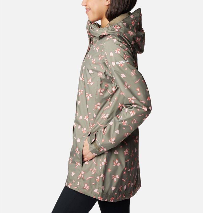 Columbia Splash A Little II Women's Rain Jacket Green | CZBGPR-086