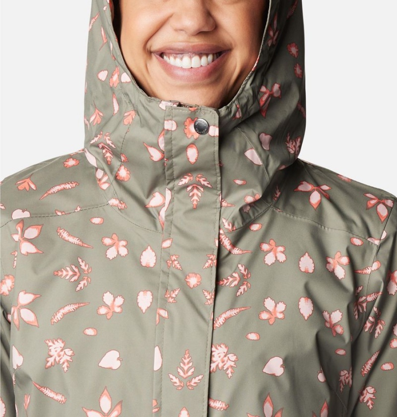 Columbia Splash A Little II Women's Rain Jacket Green | CZBGPR-086