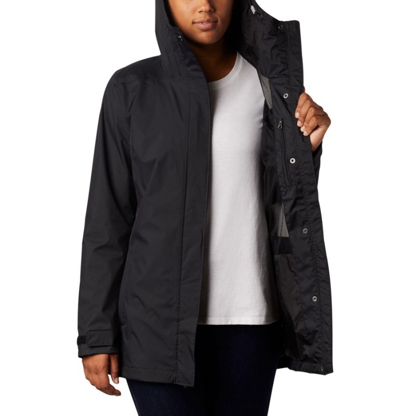 Columbia Splash A Little II Women's Rain Jacket Black | CBAWOT-308