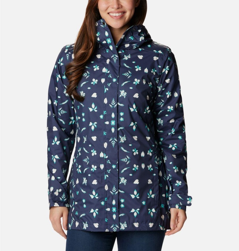 Columbia Splash A Little II Women\'s Rain Jacket Navy | JZSUCG-079