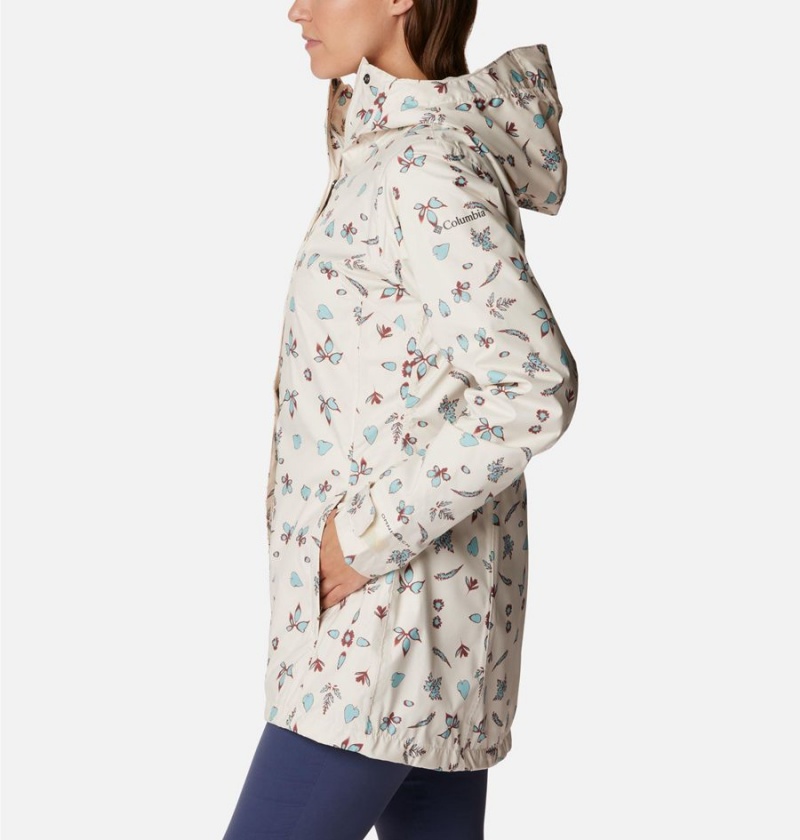 Columbia Splash A Little II Women's Rain Jacket White | ZEFANY-720